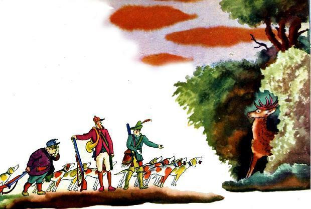 &laquo;Три зверолова&raquo; англ., обр. С. Маршака 1