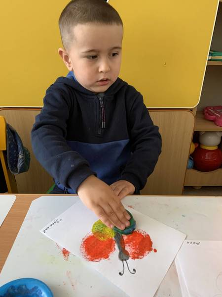 Рисуем поролоном с детьми