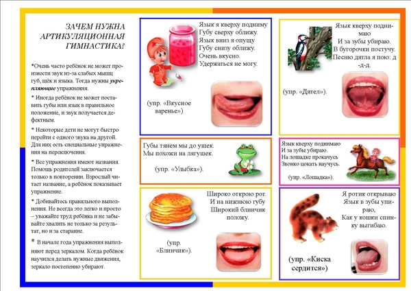 Проект по артикуляционной гимнастике в доу