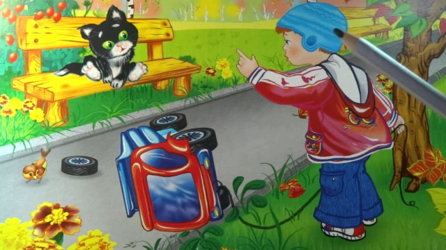 Стихи Агнии Барто. Стих: "Грузовик" Развивающие занятие для детей 1,5-3 года.