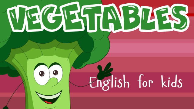 VEGETABLES FOR KIDS! Learning english words - cartoon vegetables for toddlers